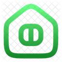 Home With Window  Icon
