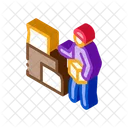Homeless Cardboard Boxes Icon