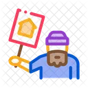 Homeless Nameplate House Icon