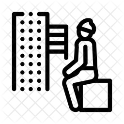 Homeless Sitting Box  Icon