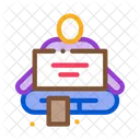 Homeless Sitting Nameplate アイコン