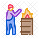 Homeless Warming Flame Icon