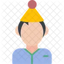Homem Avatar Chapeu Ícone