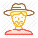 Homem Avatar Caipira Ícone