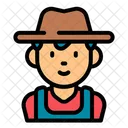 Agricultor masculino  Ícone
