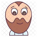 Homem barbado  Ícone