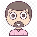 Homem barbado  Ícone