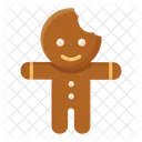 Boneco De Gengibre Pao De Natal Pao De Gengibre De Natal Ícone