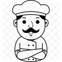 Homem Chef Desenho Animado  Ícone