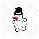 Homem da neve  Ícone