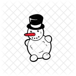 Homem da neve  Ícone