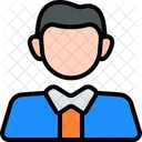 Homem estudante  Ícone