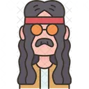 Homem hippie  Ícone