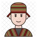 Homem peruano  Ícone