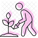 Homem Plantando Arvore Homem Plantando Ícone