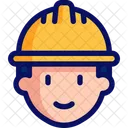 Homem trabalhador da construção civil  Ícone