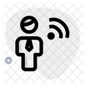 Homem wi-fi  Ícone