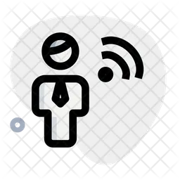 Homem wi-fi  Ícone