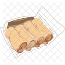 Homemade frozen lumpia  Icon