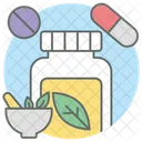 Homeopathy Medicine Pills Jar Icon
