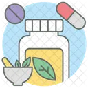 Homeopathy Medicine Pills Jar Icon
