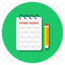 Homework Paperwork Assignment Icon