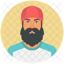 Homme Barbe Barbu Icône