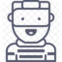 Homme à barbe  Icône