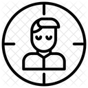 Homme, cible  Icône