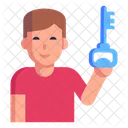 Homme clé  Icône