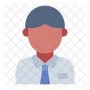 Homme Daffaires Travailleur Avatar Icône