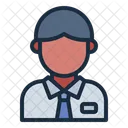 Homme Daffaires Travailleur Avatar Icône