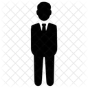 Homme Daffaires Profession Travailleur Icône