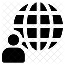 Homme d'affaires mondial  Icône