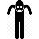 Homme effrayant  Icône