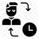 Horaire Quotidien De Lhomme Gestion Du Temps Gestion Du Temps De Lhomme Icône