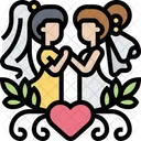 Homesexuelle Hochzeit  Symbol