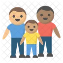 Homosexuellefamilie Symbol