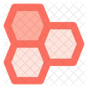 Honey Bees Honeycomb Icon