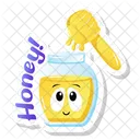 Honey Honey Dipper Honey Pouring Icon