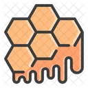 Honey Drops Honeycomb Honey Melting Icon