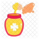 Honey Jar Honey Spoon Honey Pot Icon