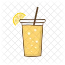 Honey Lemon Soda Refreshing Drink Citrus Beverage Icon