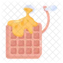 Honey Waffle Caramel Waffle Belgian Waffle Icon