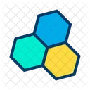 幾何学模様、六角形、六角形パターン アイコン