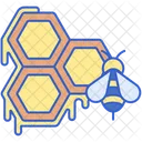 Honeycomb Honey Beekeeping Icon