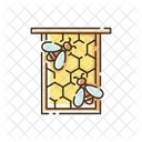 Honeycomb Frame Beekeeping Icon
