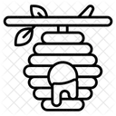 Honeycomb Beehive Bees Icon