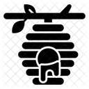 Honeycomb Beehive Bees Icon