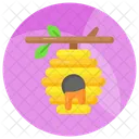 Honeycomb Beehive Bees Icon